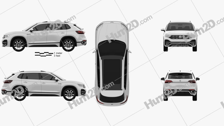 Volkswagen Tayron R-Line 2018 PNG Clipart