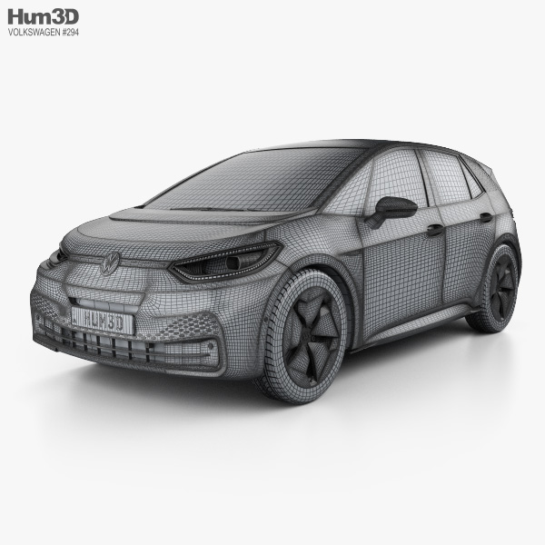 Volkswagen ID.3 2022 3D model