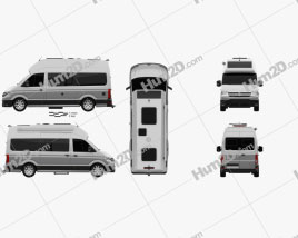 Volkswagen Crafter Grand California 600 2019 clipart
