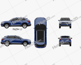Volkswagen Tayron 2019 car clipart