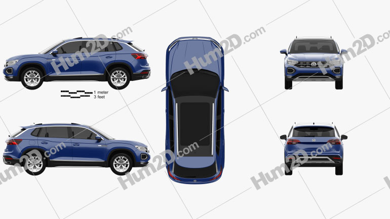 Volkswagen Tayron 2019 car clipart