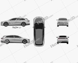 Volkswagen ID Space Vizzion 2019 car clipart