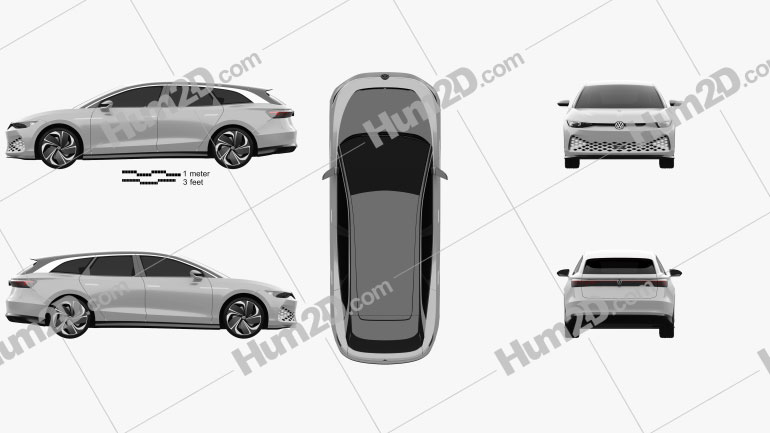Volkswagen ID Space Vizzion 2019 PNG Clipart