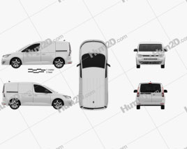 Volkswagen Caddy Panel Van 2020 clipart
