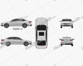 Volkswagen E-Lavida 2018 car clipart