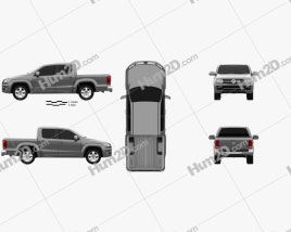 Volkswagen Amarok Crew Cab 2016 car clipart