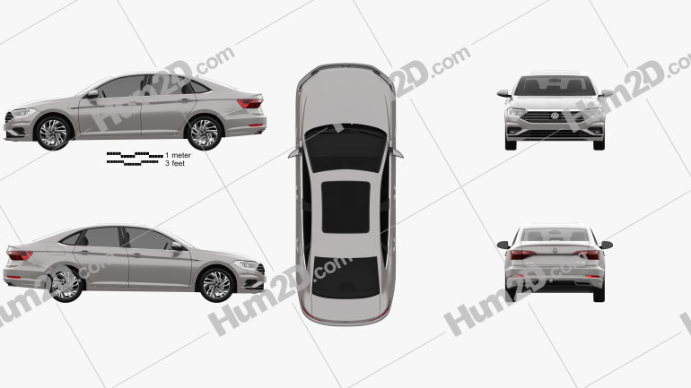 Volkswagen Sagitar 2019 car clipart