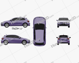 Volkswagen Polo AW Style 2021 car clipart