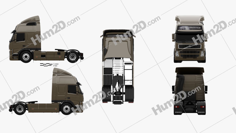 Volvo Tractor FM 2010 Blueprint