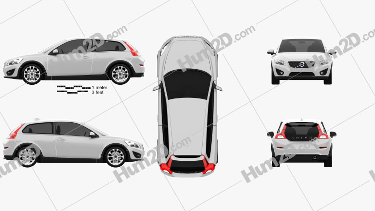 Volvo C30 2011 PNG Clipart