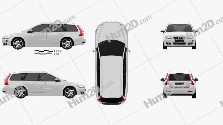 Volvo V50 Classic 2011 PNG Clipart