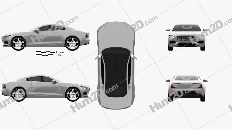 Volvo XC Concept Coupe 2013 car clipart