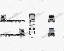 Volvo FE Chassis Truck 2006 clipart