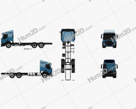 Volvo FE Chassis Truck 2013 clipart