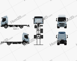 Volvo FL Chassis Truck 2006 clipart