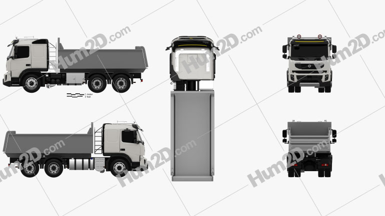 Volvo FMX Tipper Truck 2010 PNG Clipart