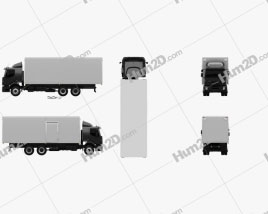 Volvo VM Box-LKW 2003 clipart