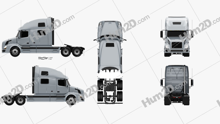 Volvo VNL Tractor Truck 2002 PNG Clipart