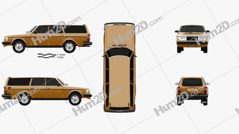 Volvo 245 wagon 1979 PNG Clipart