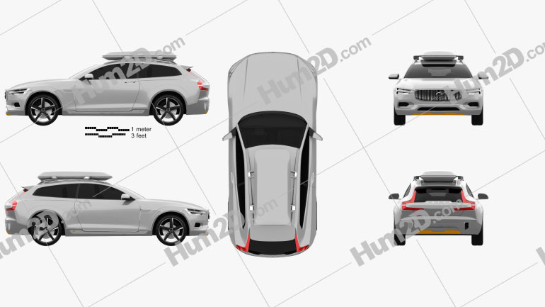Volvo XC Coupe 2013 Clipart Image