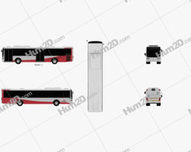 Volvo B7RLE Bus 2015 clipart