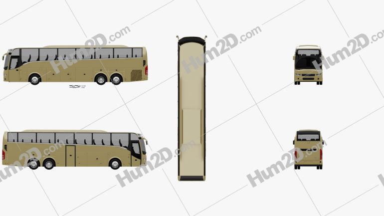Volvo 9900 Bus 2007 PNG Clipart