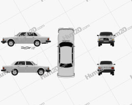 Volvo 244 1979 car clipart