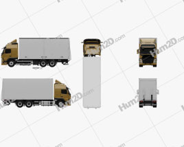 Volvo FM 370 Box-LKW 2013 clipart