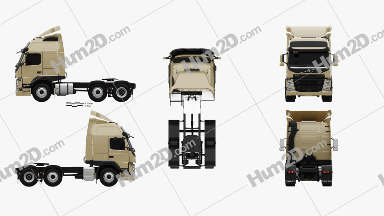 Volvo FM 460 Tractor Truck 2013 PNG Clipart
