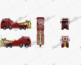 Volvo FH Tow Truck 2008 clipart
