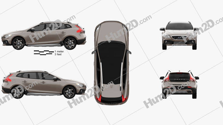 Volvo V40 D3 Cross Country 2012 PNG Clipart