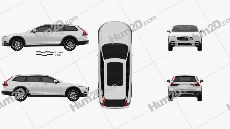 Volvo V90 T6 Cross Country 2016 PNG Clipart