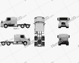Volvo VNR (400) Tractor Truck 2018 clipart