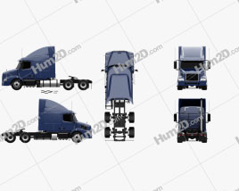 Volvo VNM (430) Tractor Truck 2012 clipart