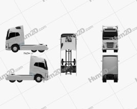 Volvo FH Tractor Truck 2016 clipart