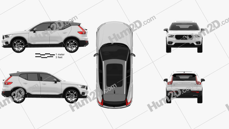 Volvo XC40 T5 R-Design 2018 PNG Clipart