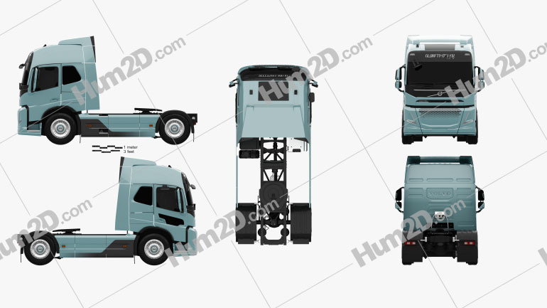 Volvo Electric Tractor Truck 2019 PNG Clipart
