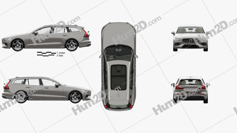 Volvo V60 T6 Inscription with HQ interior 2018 PNG Clipart