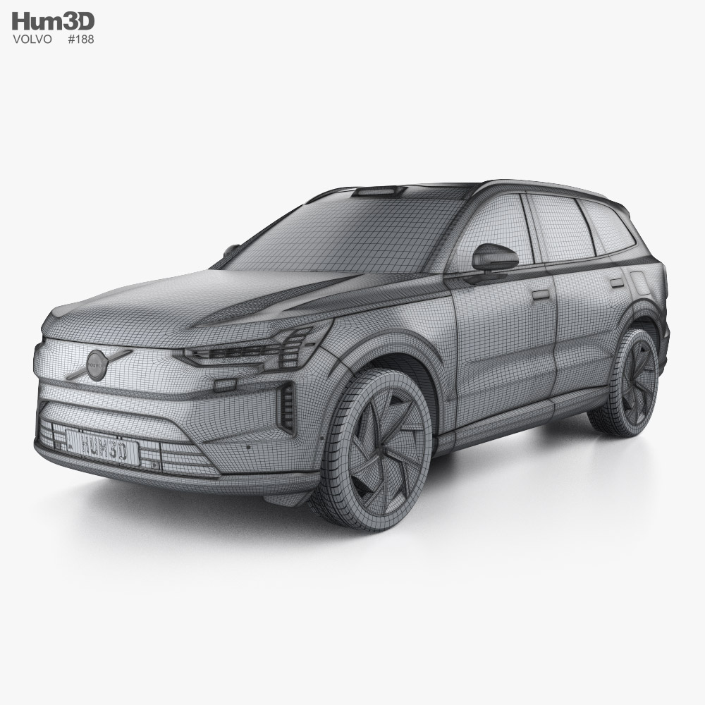 Volvo EX90 2024 car clipart