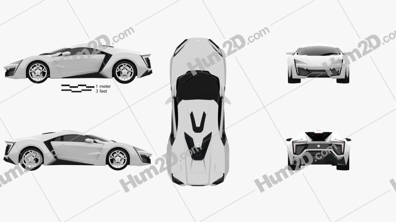 W Motors Lykan HyperSport 2012 car clipart