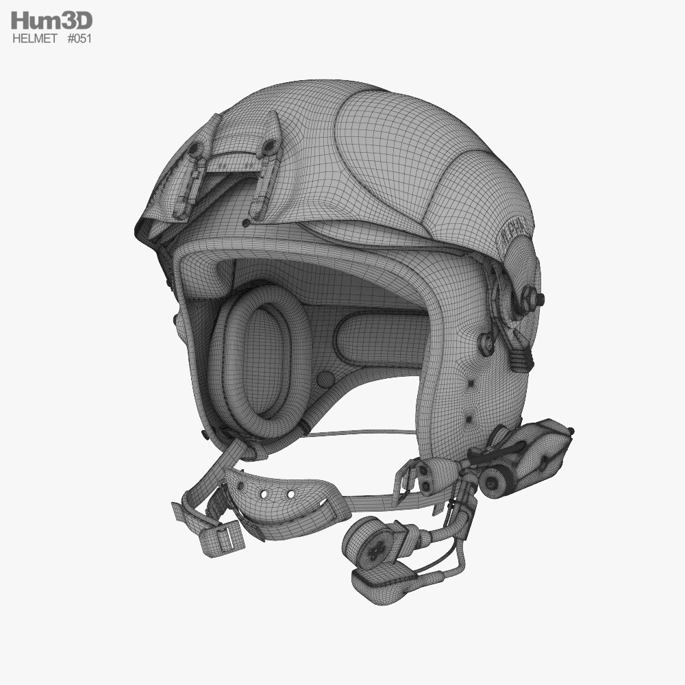 Alpha 900 Eagle Pilot Helmet 3D model
