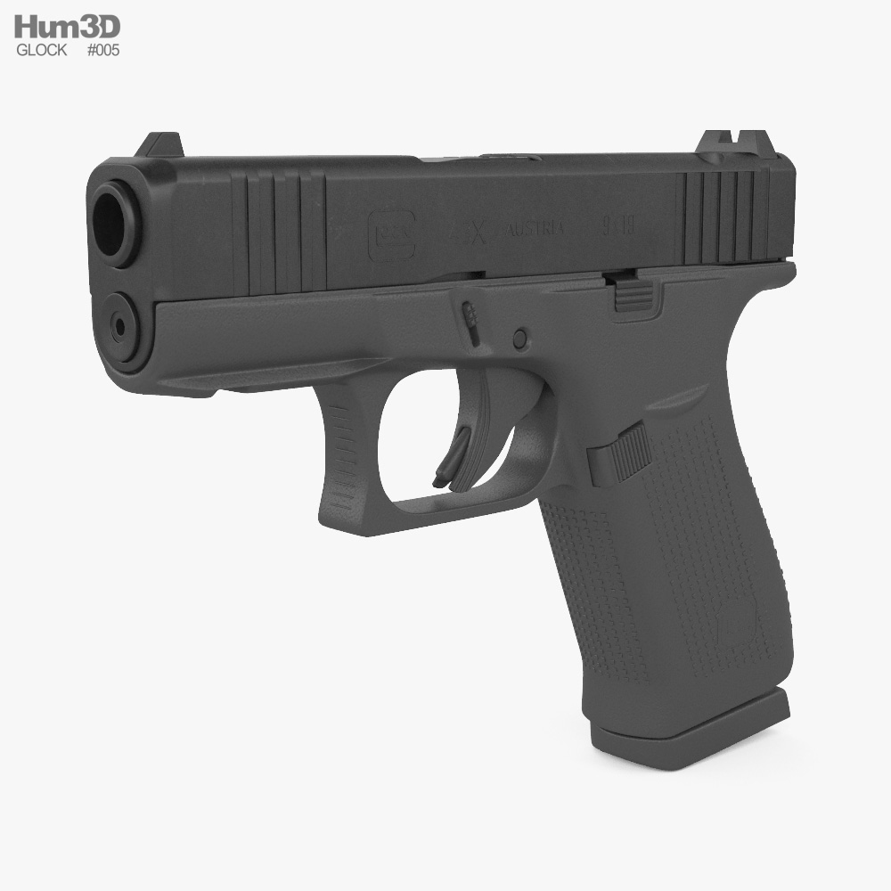 Glock 43X MOS 3D model