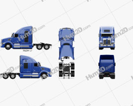 Western Star 5700XE Tractor Truck 2014 clipart