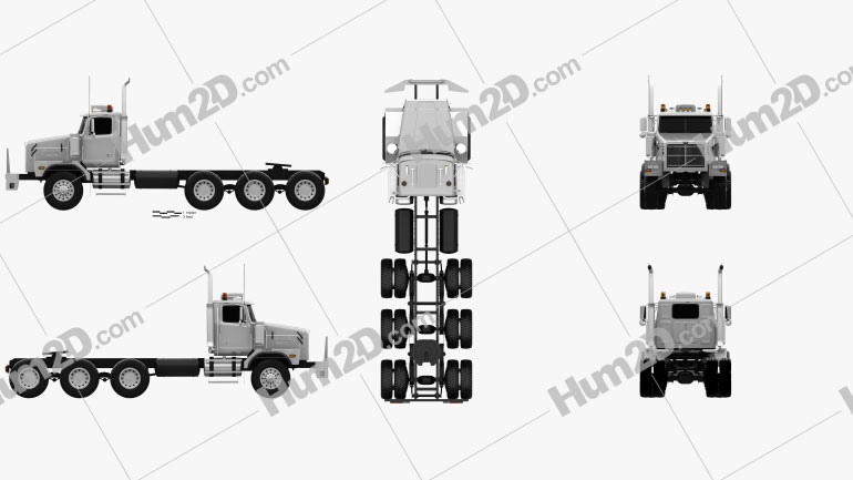 Western Star 6900 Tractor Truck 2008 clipart