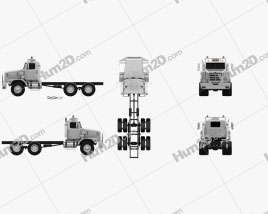 Western Star 6900 XD Camiões Chassi 2008 clipart