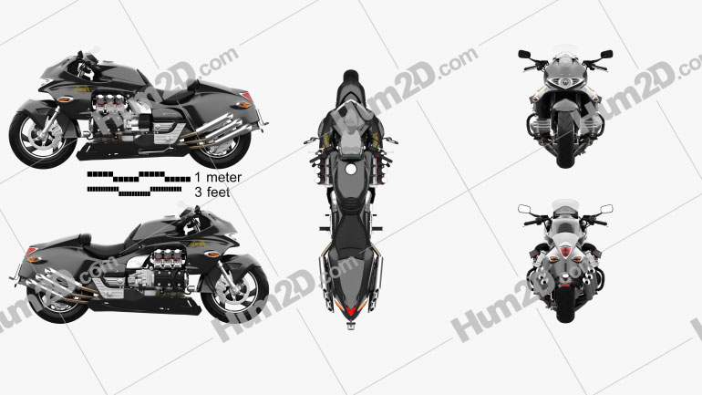 Whitehouse Dragon King Valkyrie 2005 Motorcycle clipart