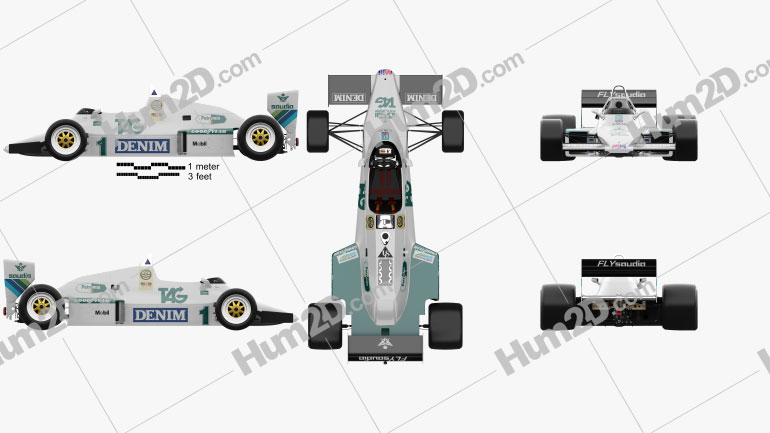 Williams FW08C F1 1983 Blueprint