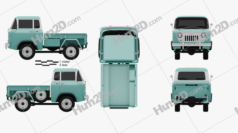 Willys Jeep FC-150 Forward Control 1957 PNG Clipart