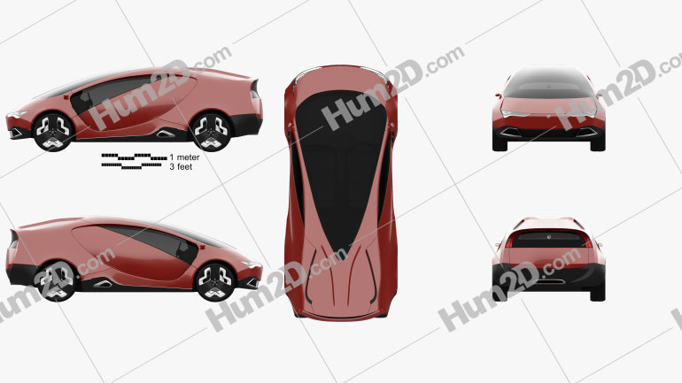 YO concept 2011 car clipart