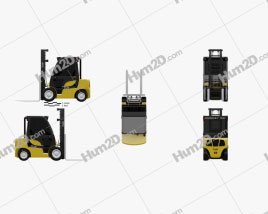 Yale GDP 35VX Forklift 2012 Traktor clipart